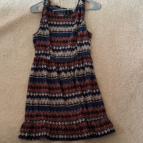 Multicolored Patterned Mini Dress - Picture 1 of 2